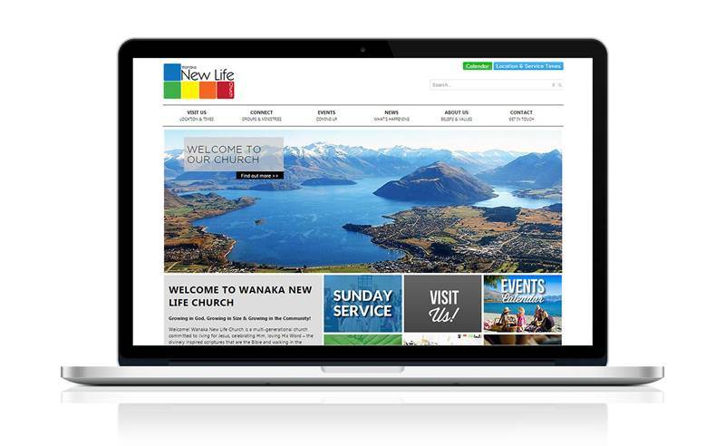Custom Website Design and Implementation - Wanaka New Life Church