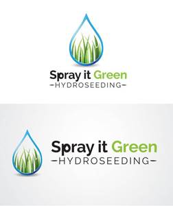Logo Design - Spray It Green Hydroseeding - Envy Design Rotorua