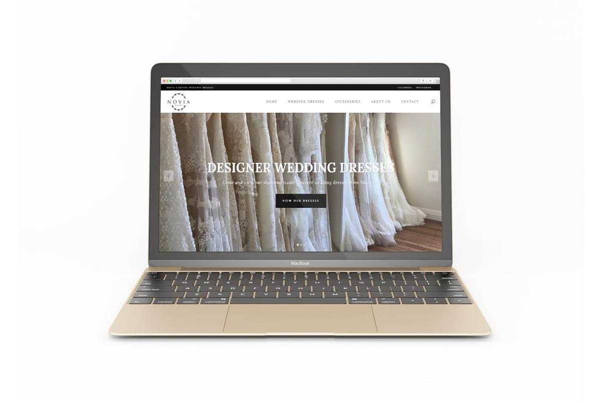 Website Design – Novia Brides