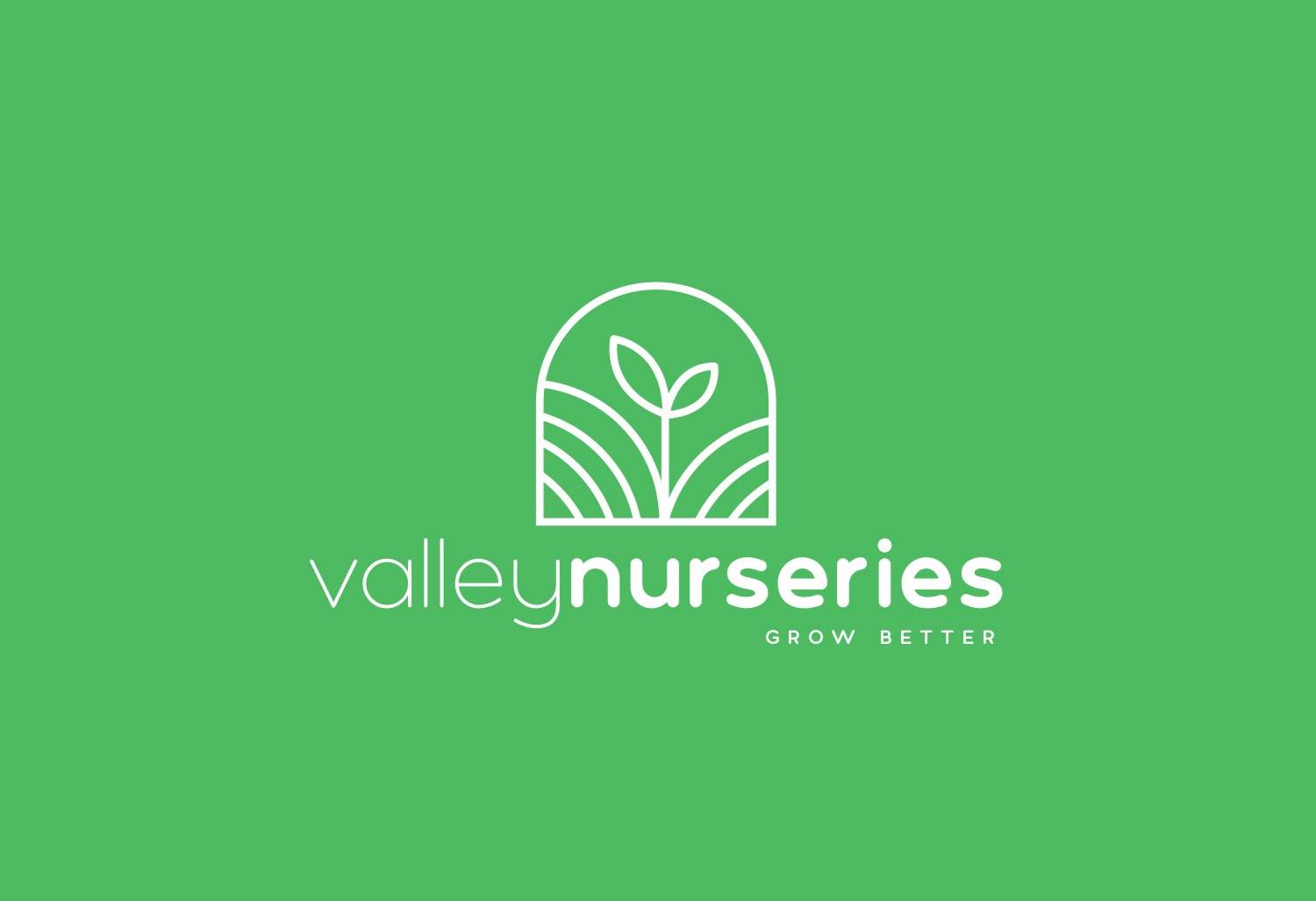 Primary logo design for Valley Nurseries Marlborough New Zealand