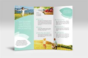 Brochure Design - Fusion Natural Health Clinic - Envy Design Rotorua