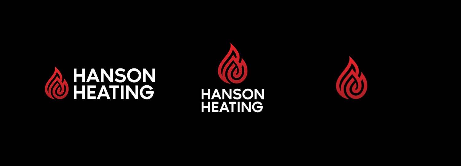 brand identity design Rotorua - Hanson Heating 