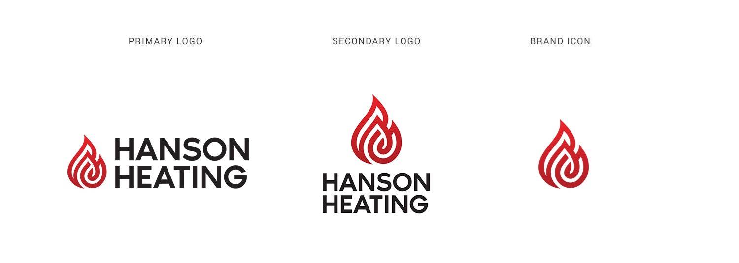 Rotorua logo design - Hanson Heating