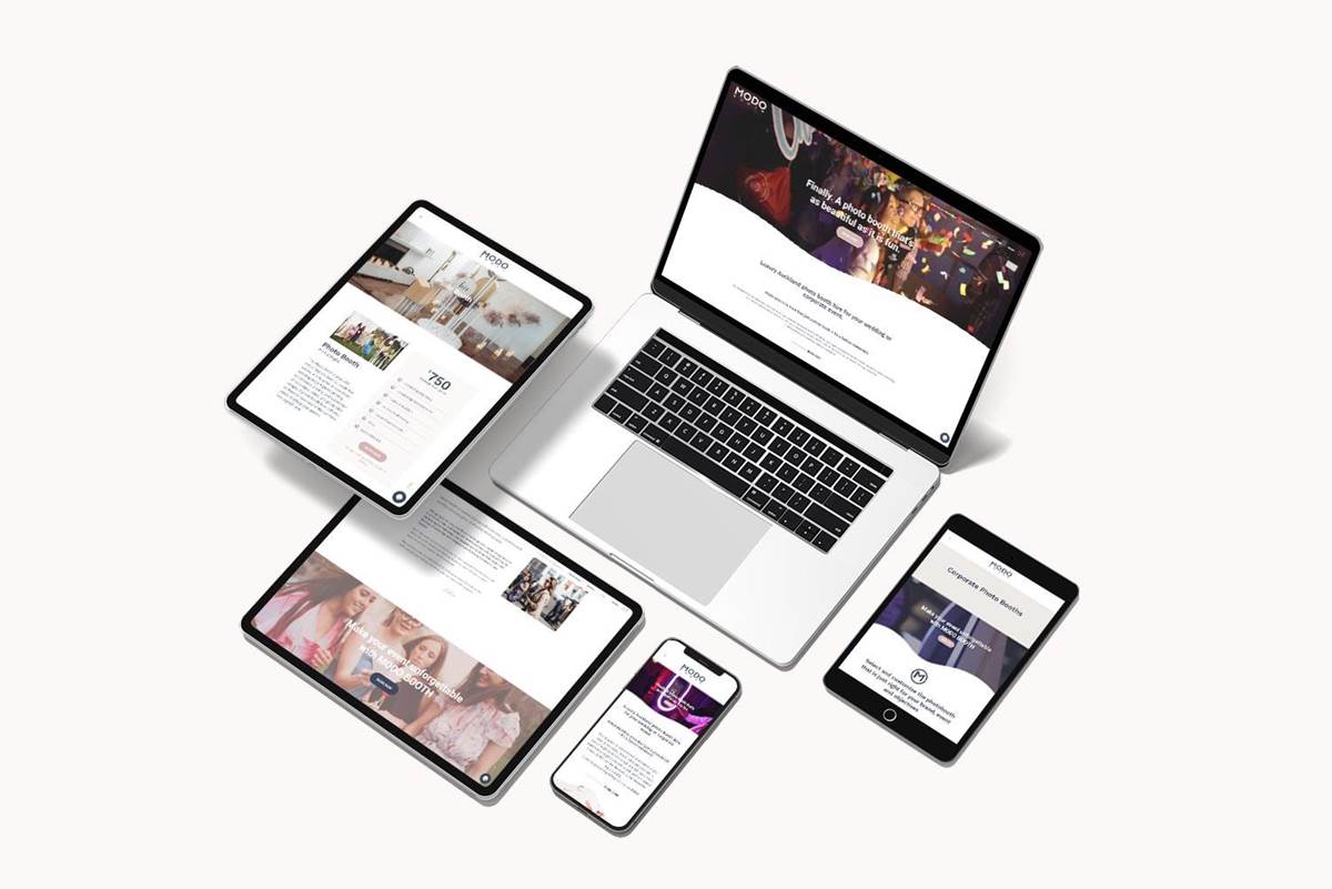 Website Design - Modo Booth