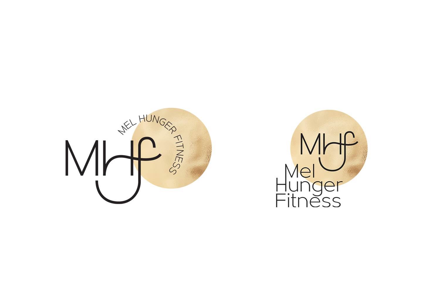Mel Hunger fitness logo design Christchurch