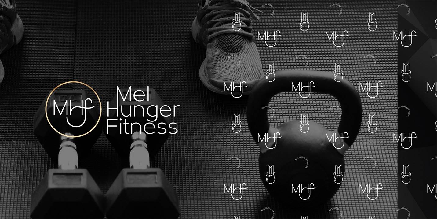 Mel hunger fitness logo design Christchurch