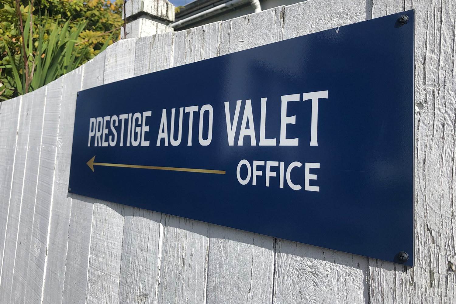Directional signage Rotorua - Prestige Auto valet