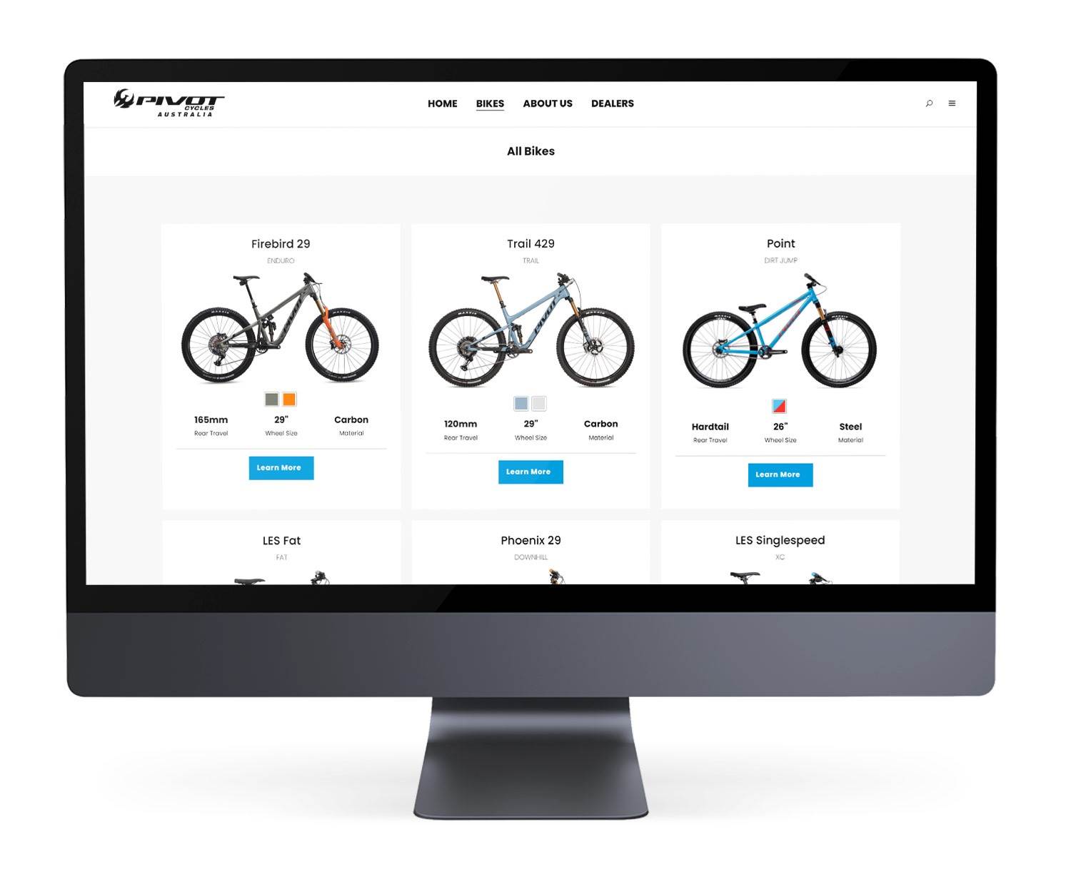 Pivot Cycles Australia website shop