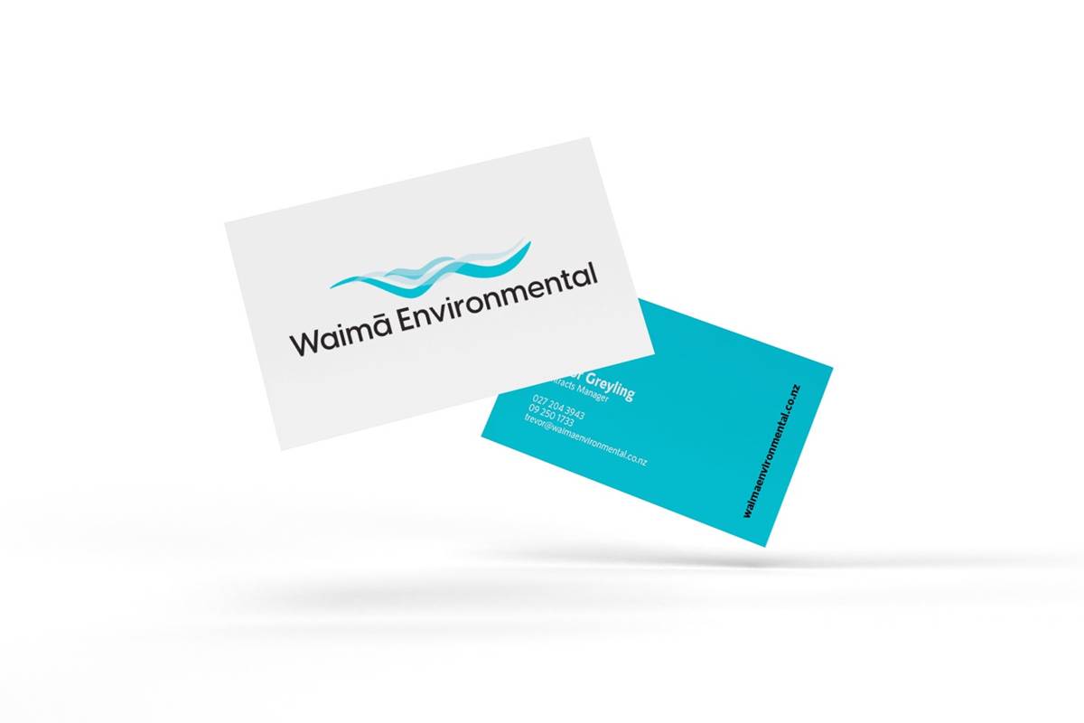 Waima Environmental - Business card design
