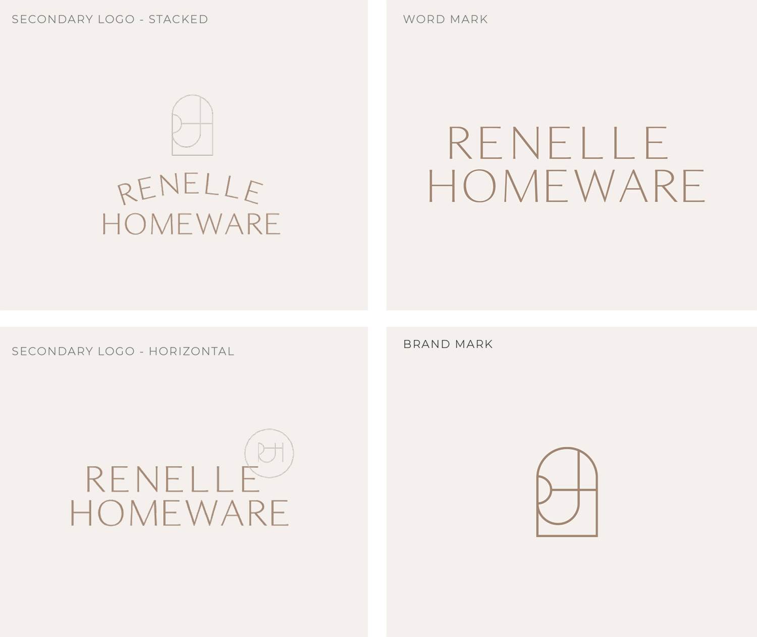 Logo and brand design Rotorua for Renelle Homeware
