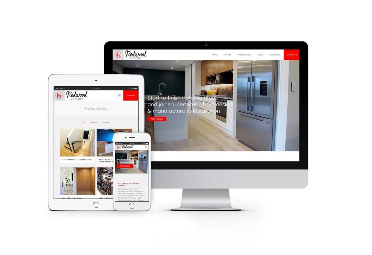 Redwood Joinery Rotorua Website Design Envy Web And Design