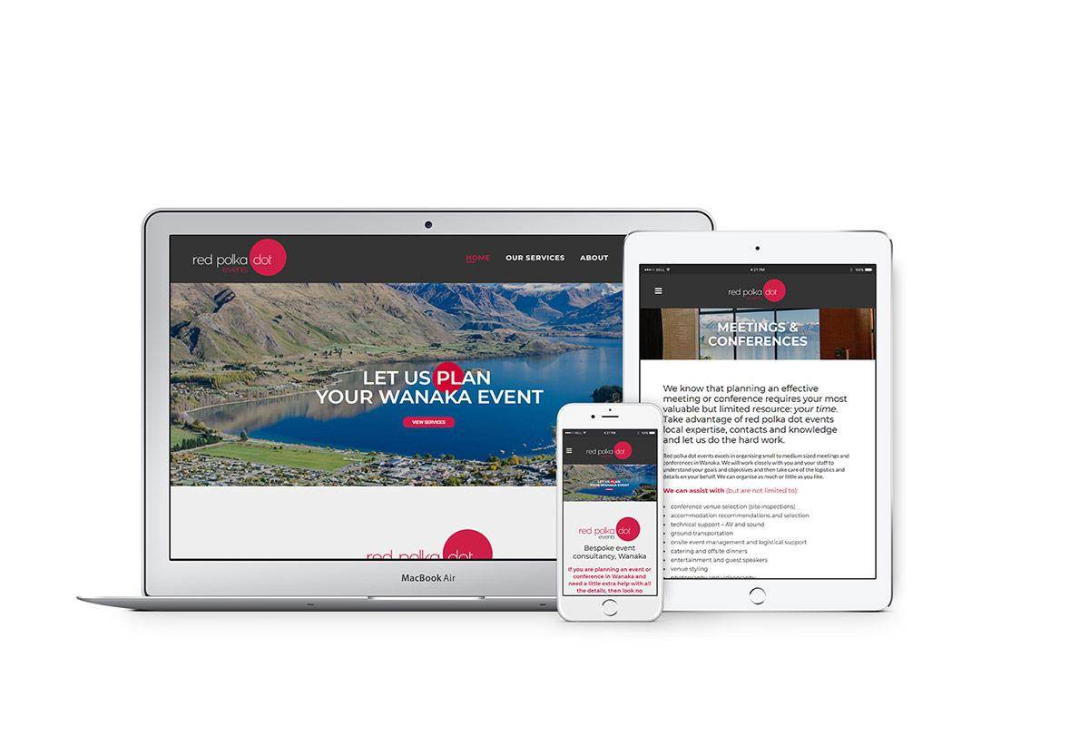 Red Polka Dots Wanaka Event Planner Website Envy Web And Design
