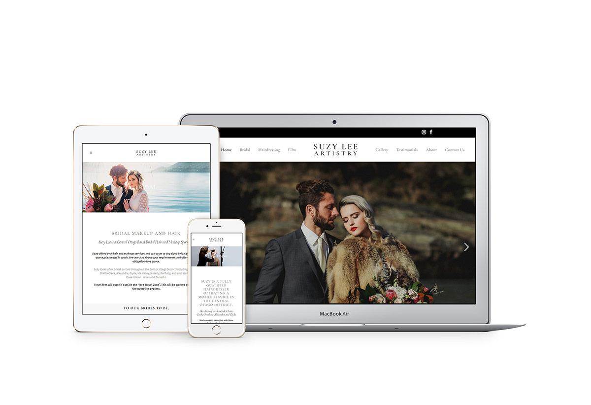 Website Design Suze Lee Artistry Envy Web And Design