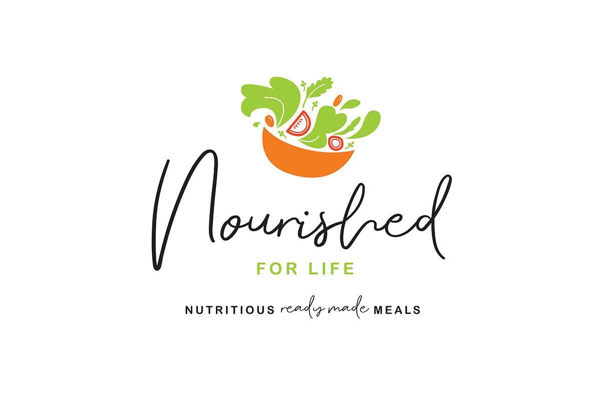 Nourished For Life Logo Design Wanaka Graphic Designer