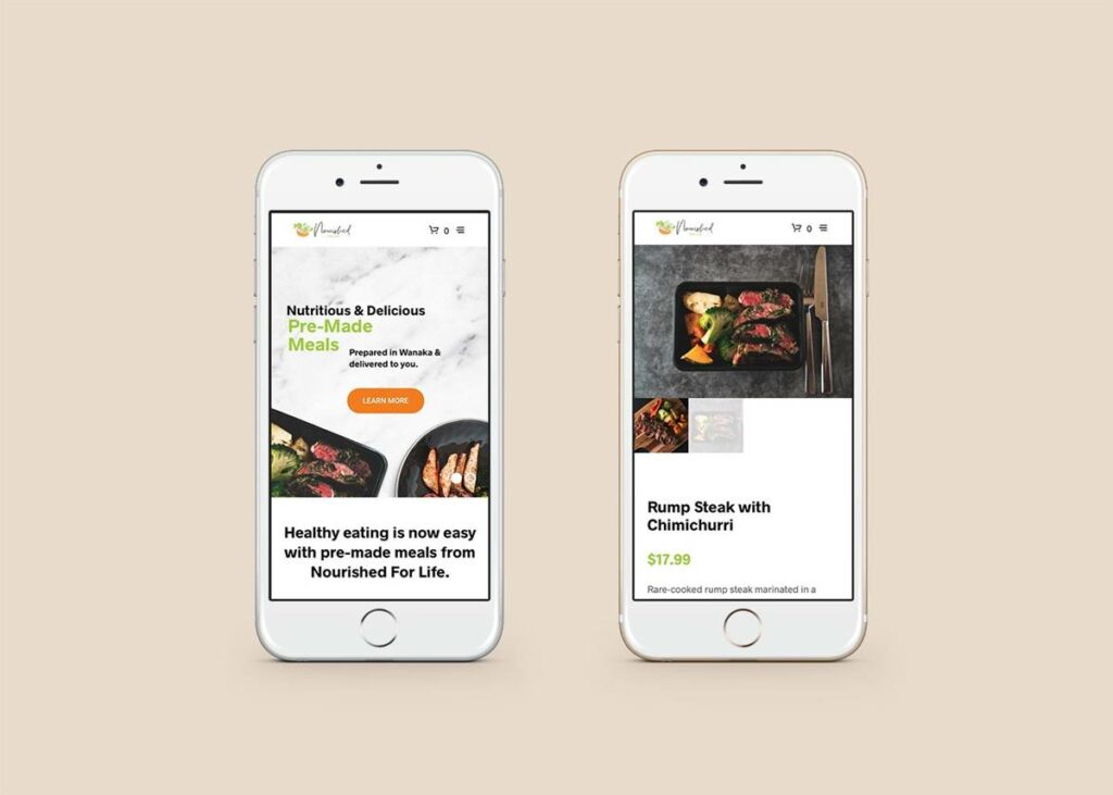 Nourished For Life Wanakak Ecommerce Web Design
