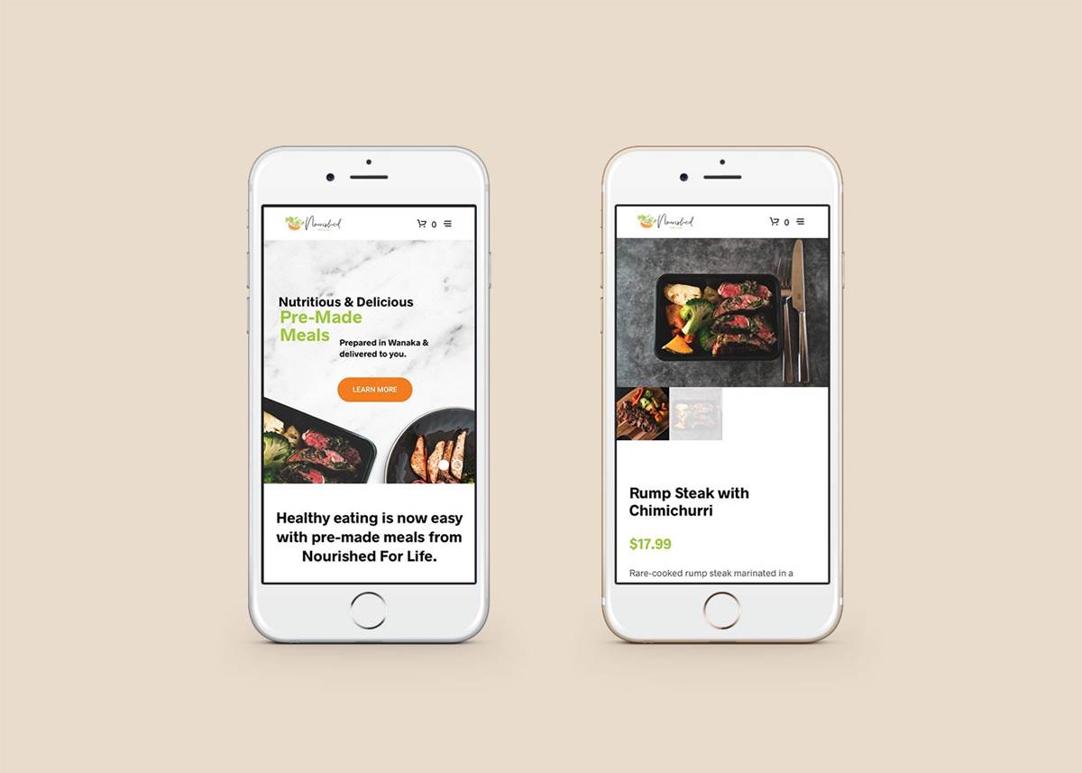 Nourished For Life Wanakak Ecommerce Web Design