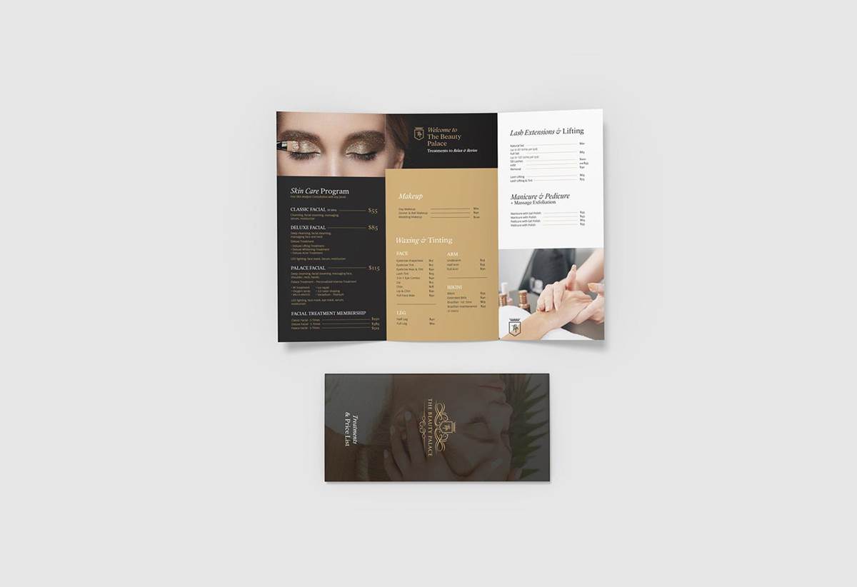 The Beauty Palace Rotorua Flyer And Brochure Design Envy Web And Design