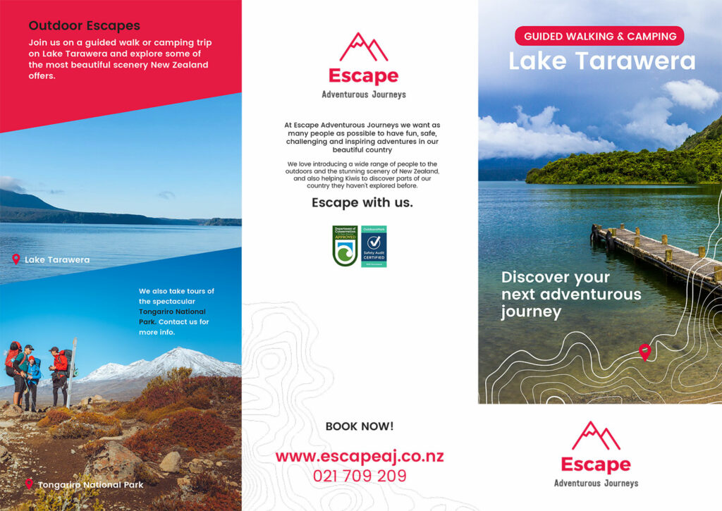 Escape Adventurous Journeys Brochure Outside