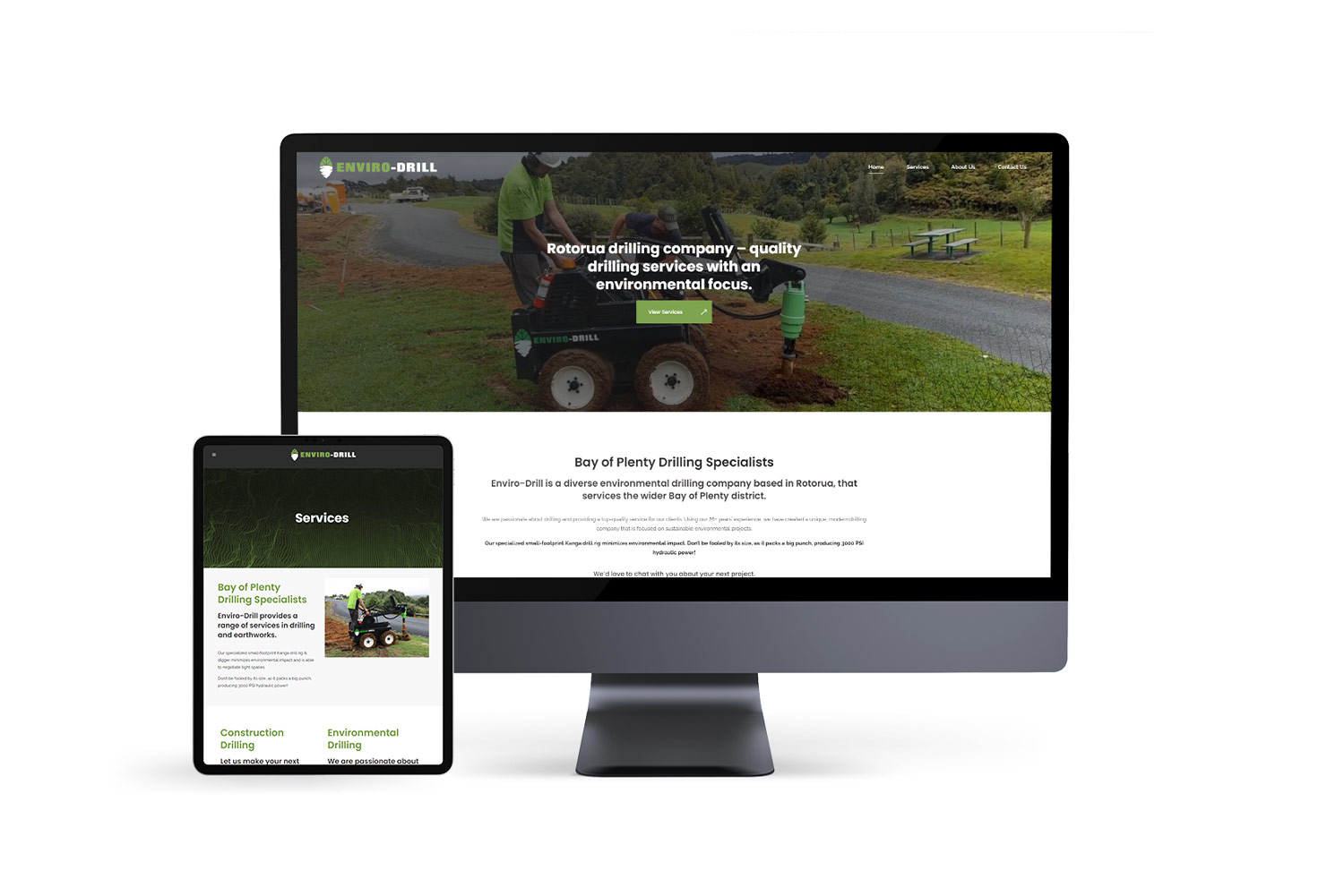 Envirodrill Rotorua Website Design