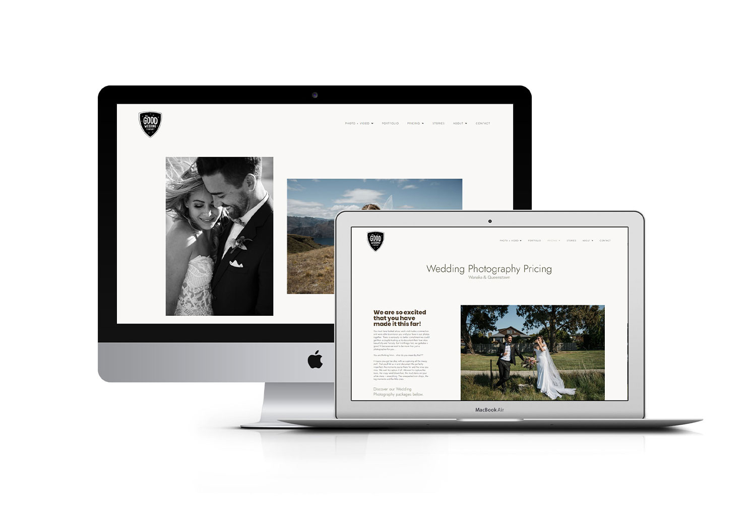 The Good Wedding Company Website Design Wanaka