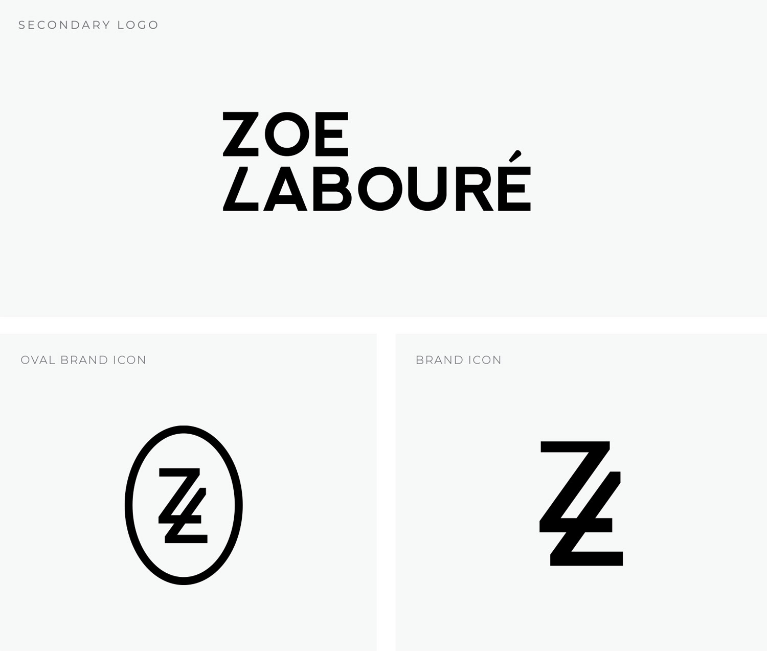 Zoe Laboure Brand Variations Logo Design Nz