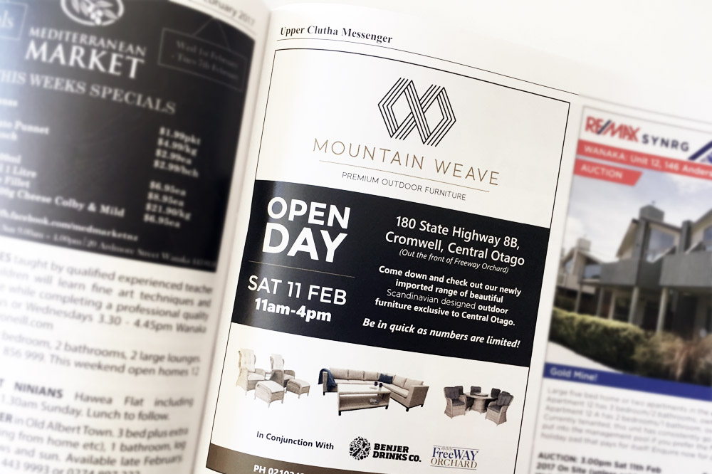 Mountain Weave Furniture Adverts