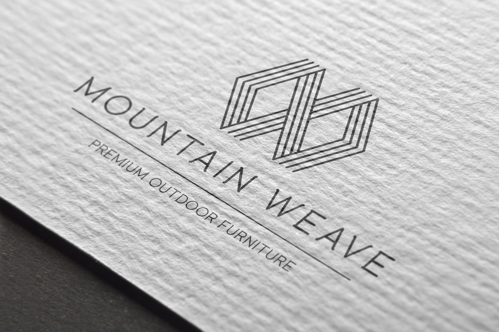 Mountain Weave Furniture Logo All Blue
