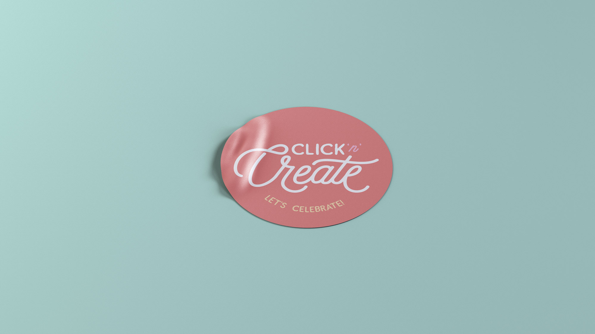 Click N Create Cake Logo Rotorua Sticker Design