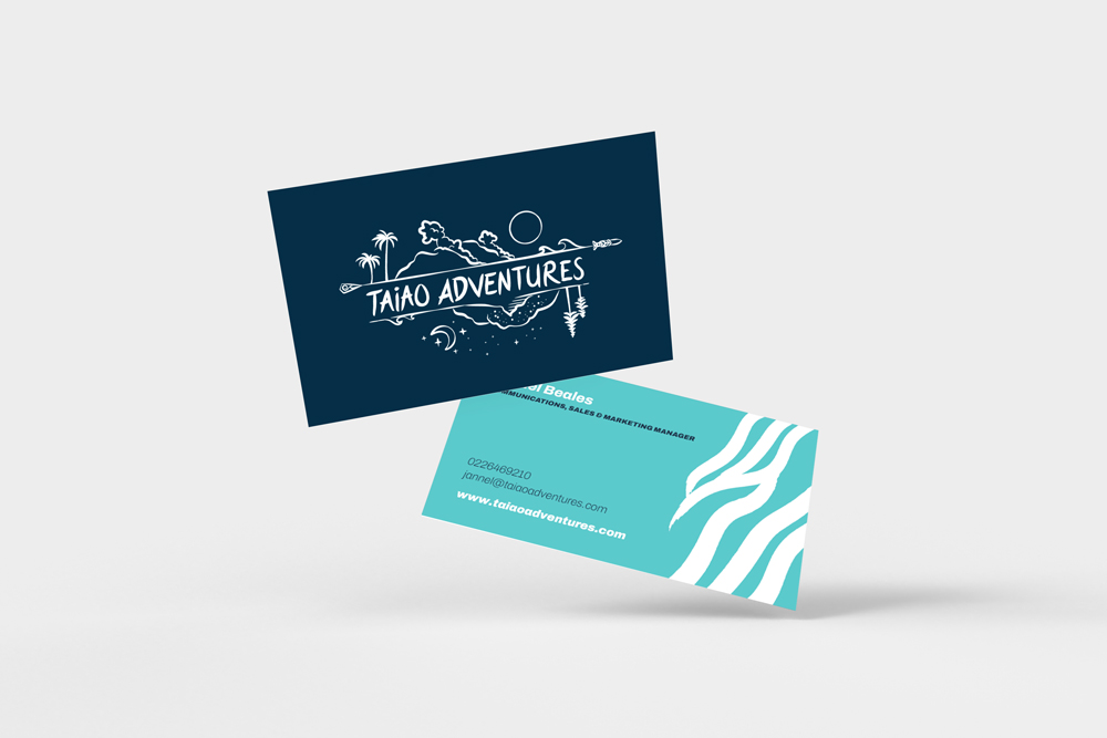 Taiao Adventures Business Card Mockup