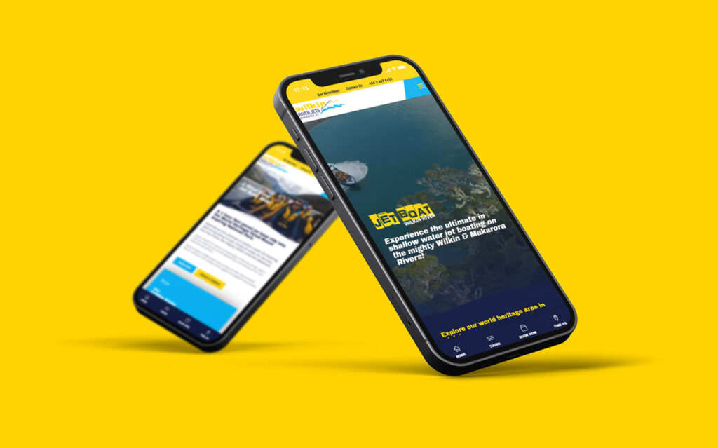 Wanaka Web Design Wilkin River Jets Envy Design