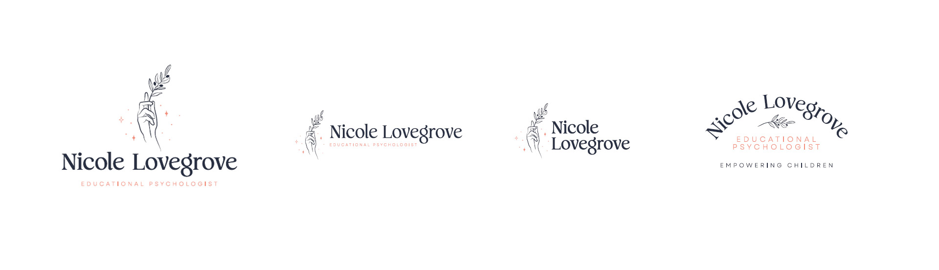 Nicole Lovegrove Rotorua Branding Logo Design Envy Web And Design Logo Variations Responsive Logo Design