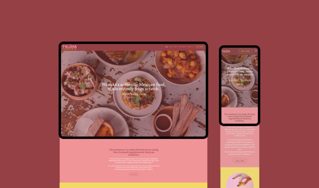 Wanaka Web Design Paloma Website Homepage