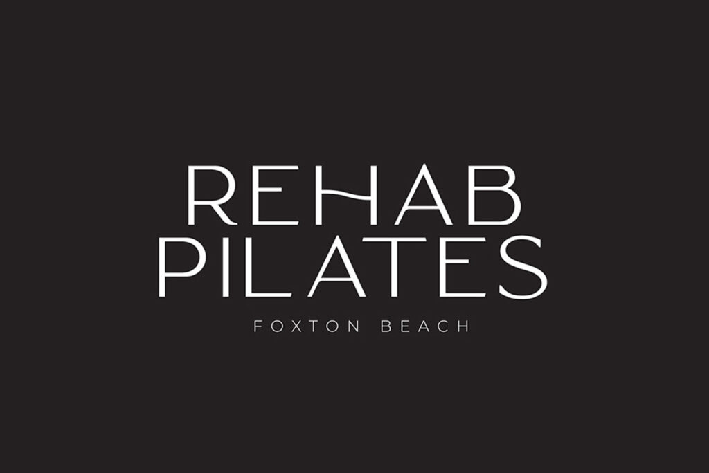 Rehab Pilates Logo Design Foxton Beach Envy Web Design