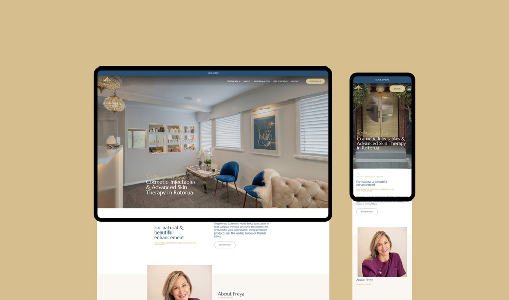 Freya Aesthetics Rotorua Beauty Web Development Envy Design