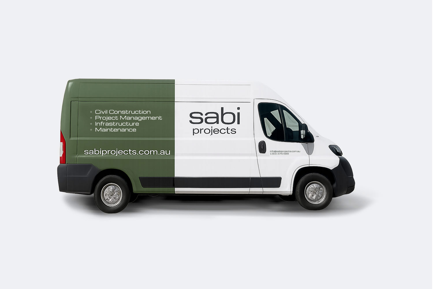 Van Signwriting Design Sabi Projects Civil Engineering Construction Australia