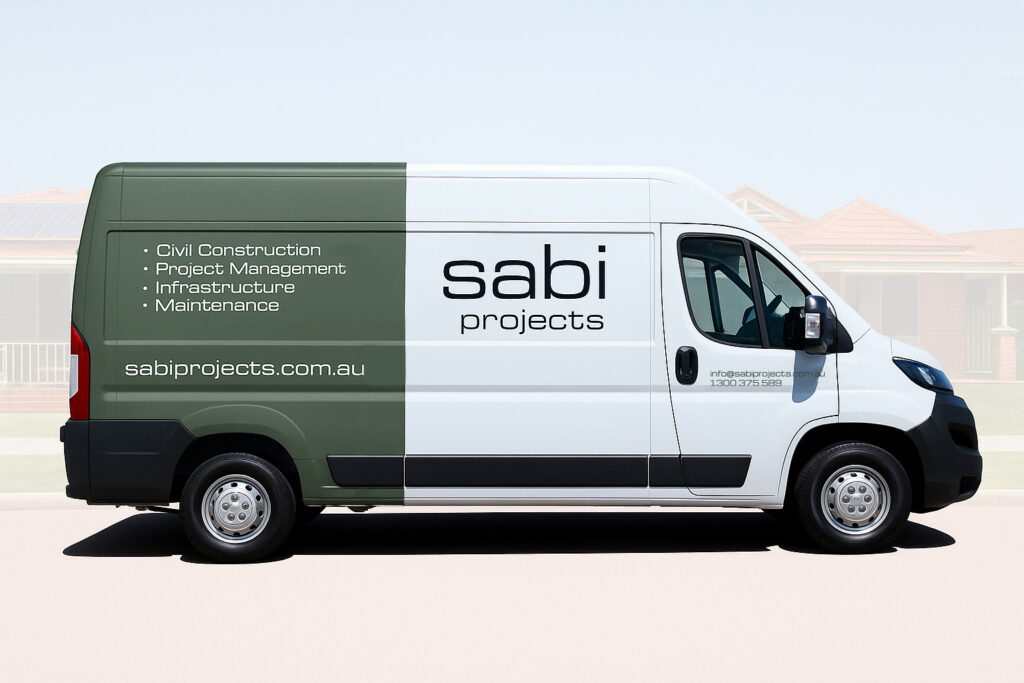 Vehicle Signwriting Design Sabi Projects Civil Engineering Construction Australia