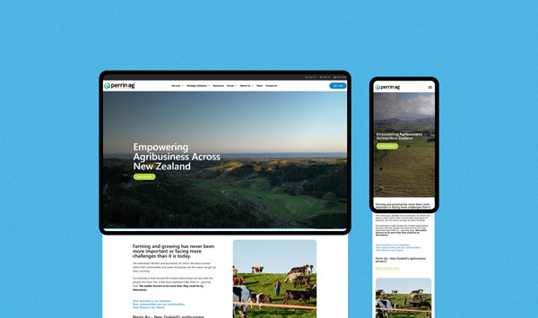 Perrin Ag Website Homepage Rotorua Website Design Envy Web Design Graphic Design