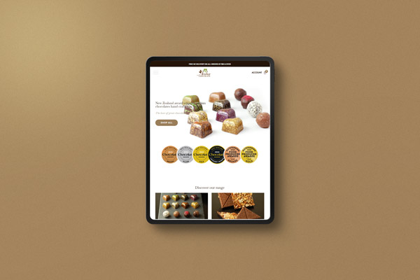 Aroha Chocolates Ecommerce Website Design Nelson Nz
