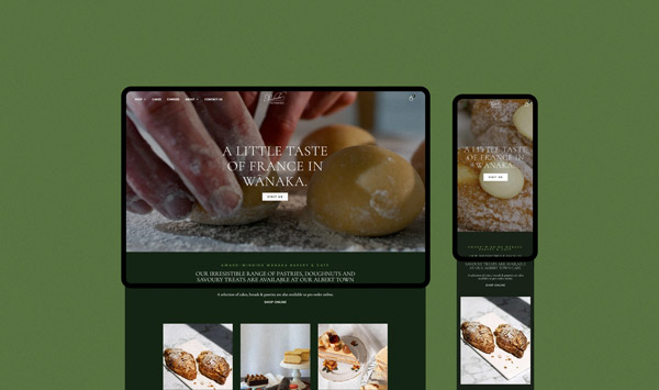 Pembroke Patisserie Cafe Website Design Envy Web Design Nz